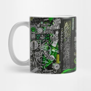 Street Green Graffiti Tag Art NYC Mug